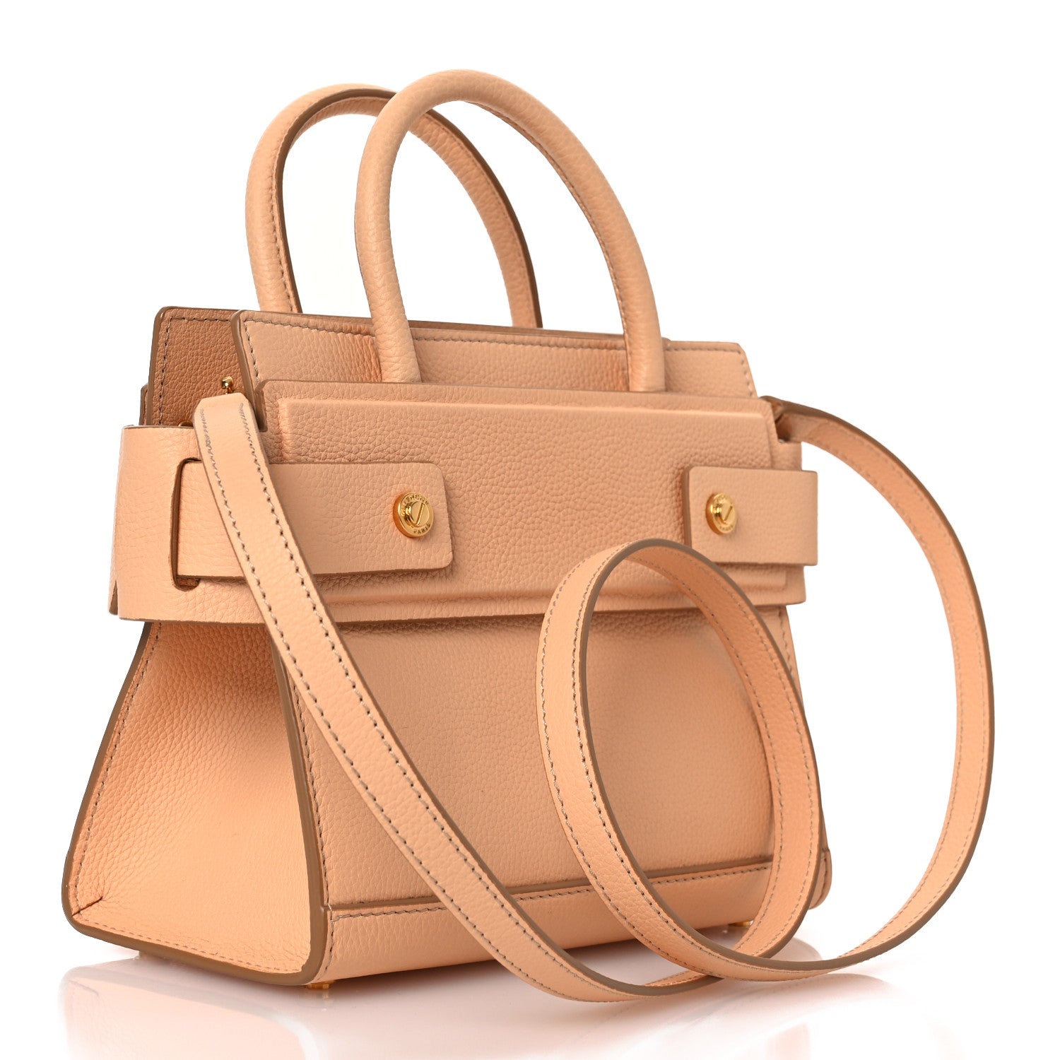 Givenchy Grained Calfskin Mini Horizon Satchel Beige 3 of 10