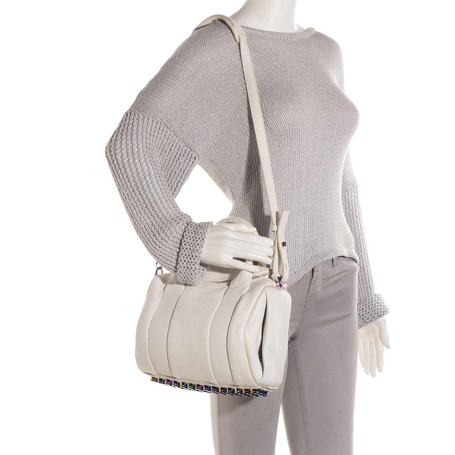 Alexander Wang Pebbled Lambskin Rockie Peroxide 2 of 9