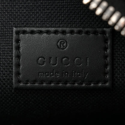 Gucci GG Supreme Monogram Appia Calfskin Web Small Camera Messenger Bag Black Grey 6 of 11