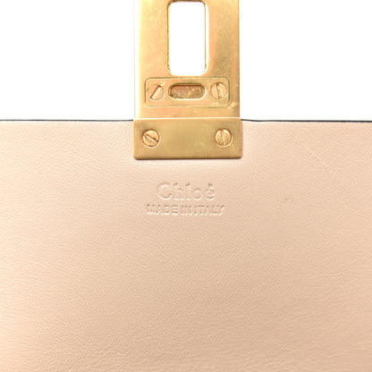 Chloe Suede Calfskin Striped Patchwork Drew Shoulder Bag Grey Multicolor 8 of 11