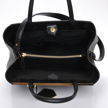 Fendi Vitello Elite Medium 2Jours Tote Black 5 of 7