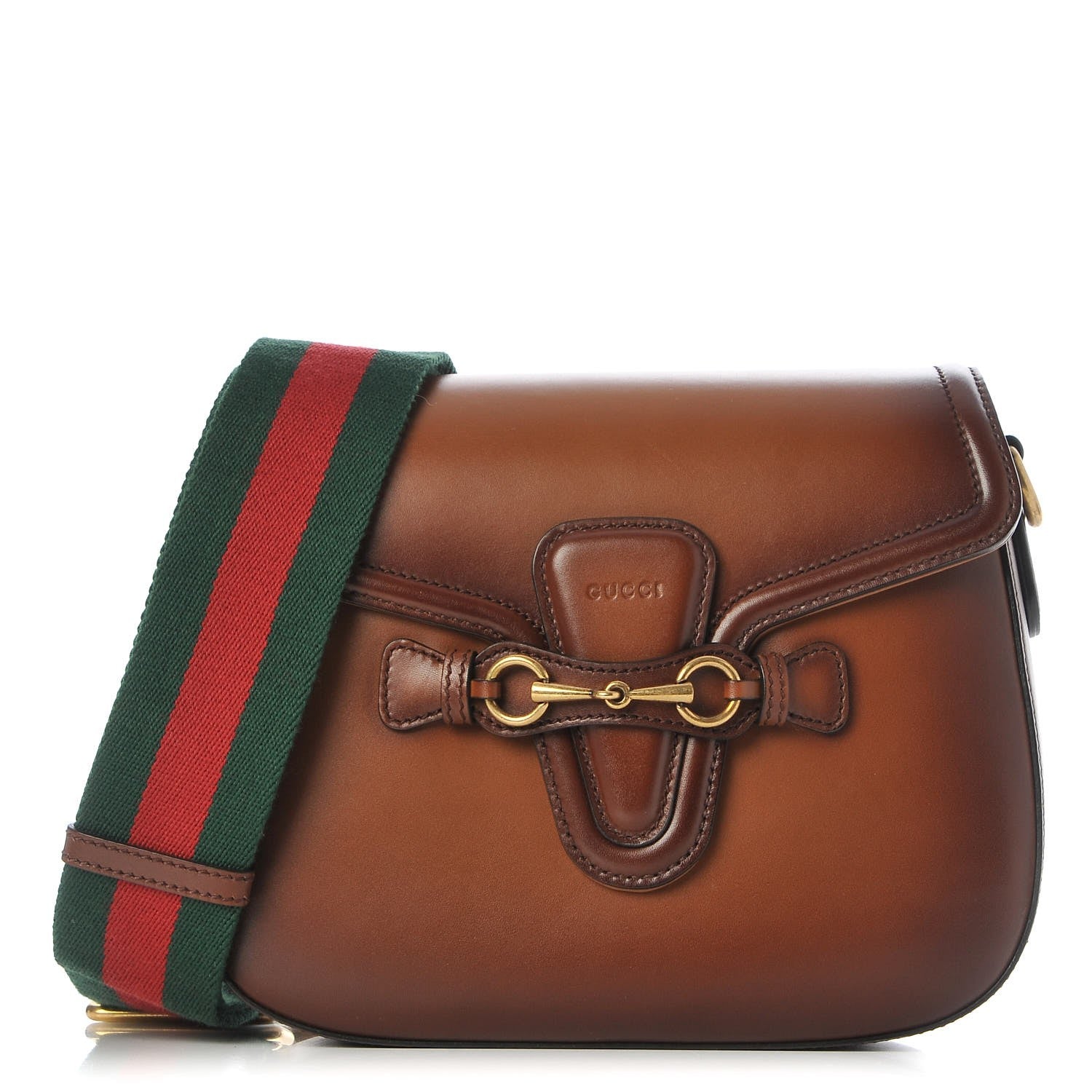 Gucci Calfskin Medium Lady Web Shoulder Bag Cuir 1 of 7