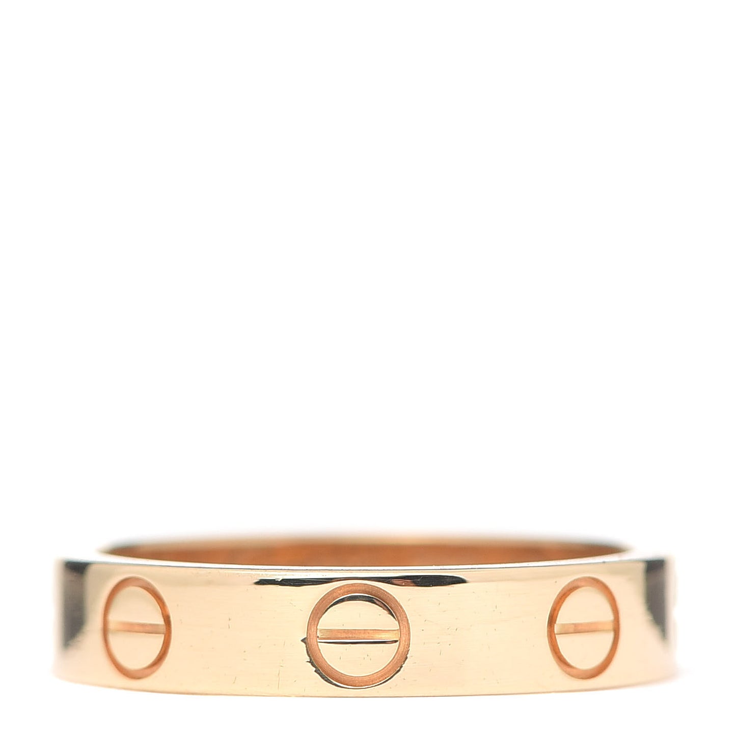 18K Yellow Gold 3.5mm LOVE Wedding Band Ring 48 4.5