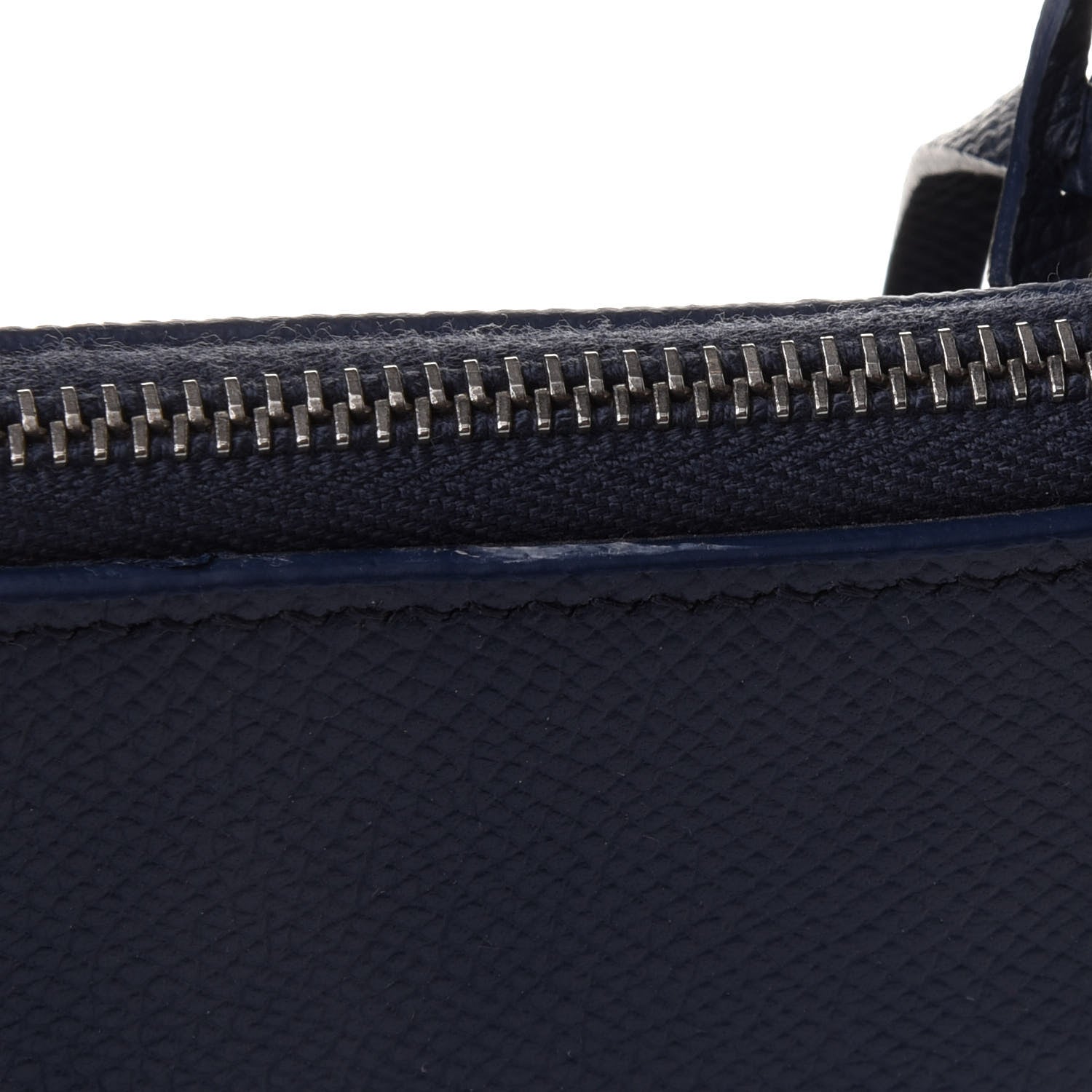 Balenciaga Signature Grained Calfskin Logo S Ville Top Handle Bag Bleu Canopee White 11 of 12