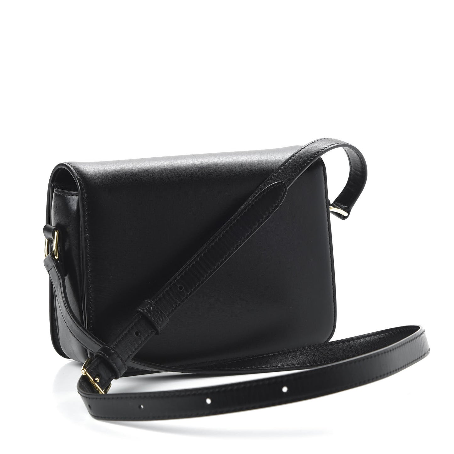Shiny Calfskin Small Triomphe Black