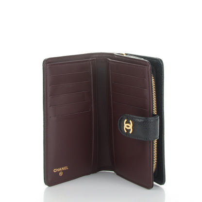 Chanel Caviar Quilted Zipped Pocket Wallet Black 5 of 8