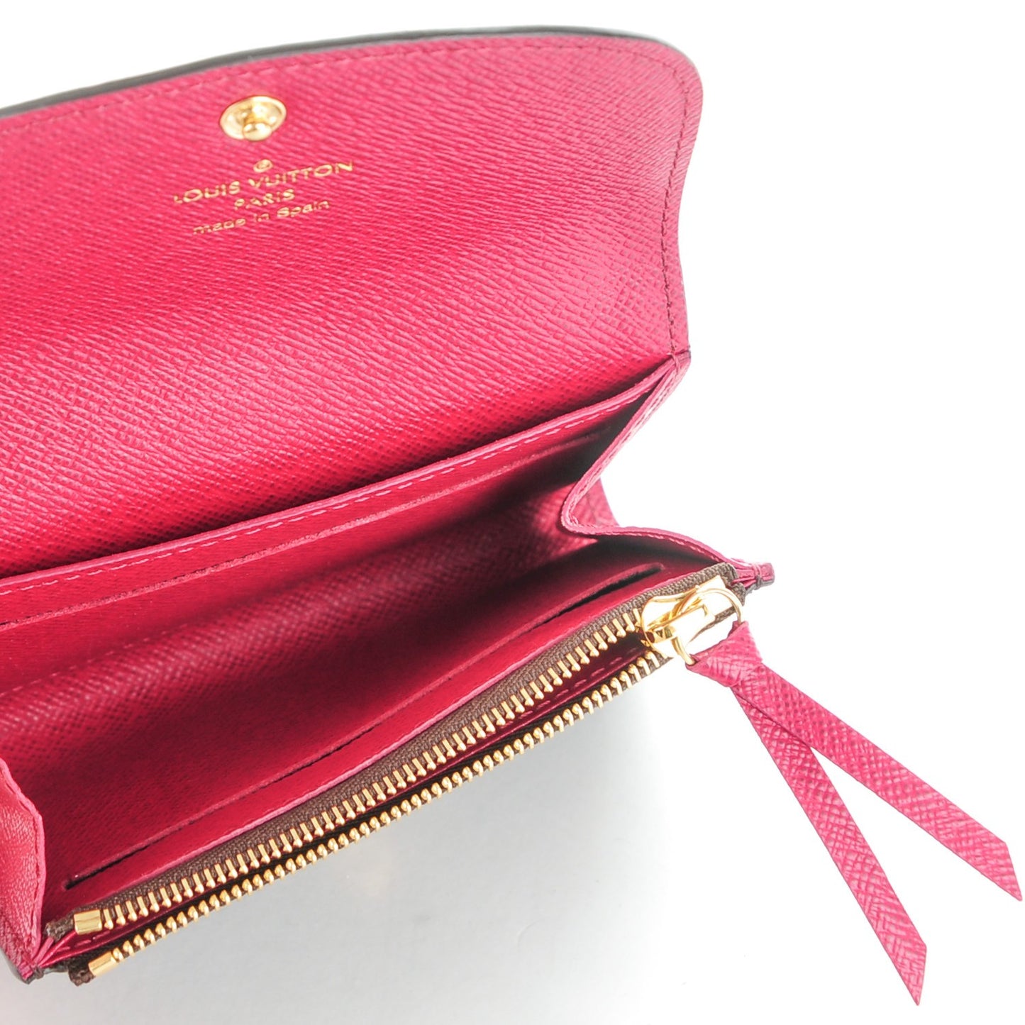 Monogram Rosalie Coin Purse Fuchsia