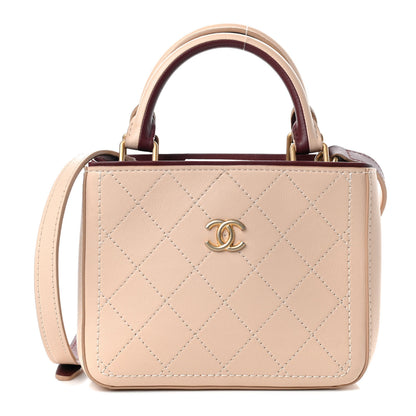 Chanel Bullskin Stitched Bi-Color Small So Light Shoulder Bag Beige 1 of 10