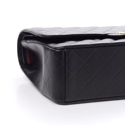 Chanel Caviar Quilted Maxi Double Flap Black 8 of 11