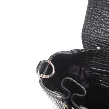 3.1 Phillip Lim Textured Calfskin Canvas Mini Floral Pashli Satchel Black Multicolor 12 of 12