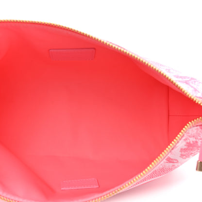 Christian Dior Canvas De Jouy Diortravel Nomad Pouch Pink 5 of 10