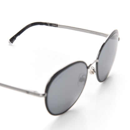 Chanel Round Spring Sunglasses 4206 Black Silver 6 of 8
