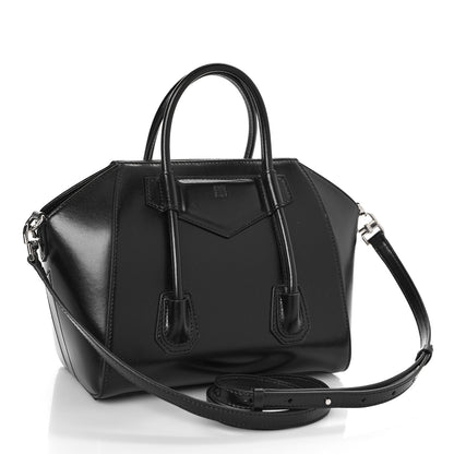 Givenchy Box Calfskin Mini Lock Antigona Shoulder Bag Black 3 of 8