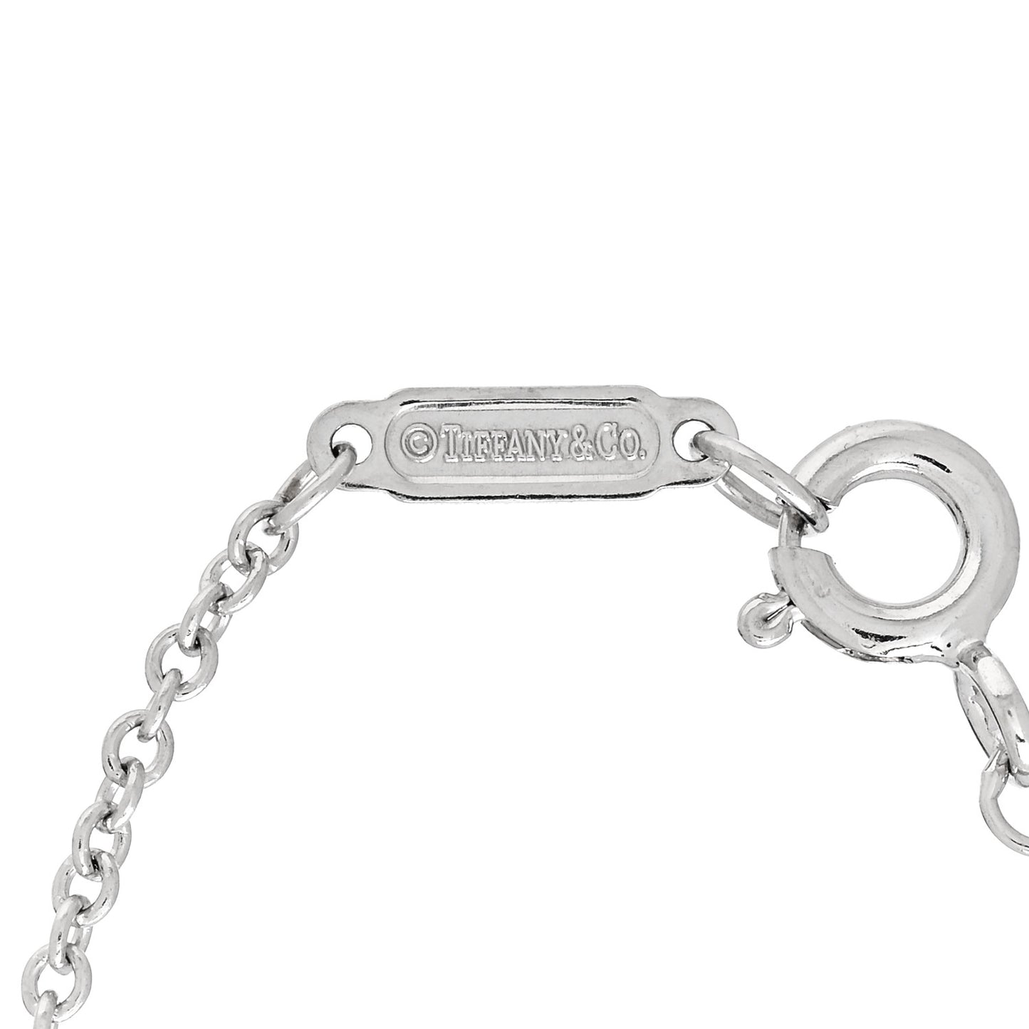 18K White Gold Diamond T Double Chain Bracelet