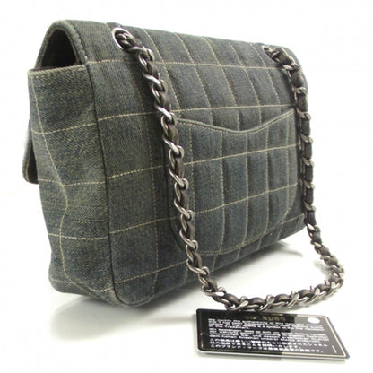 Chanel Denim Square Quilted Flap Bag 3 of 12