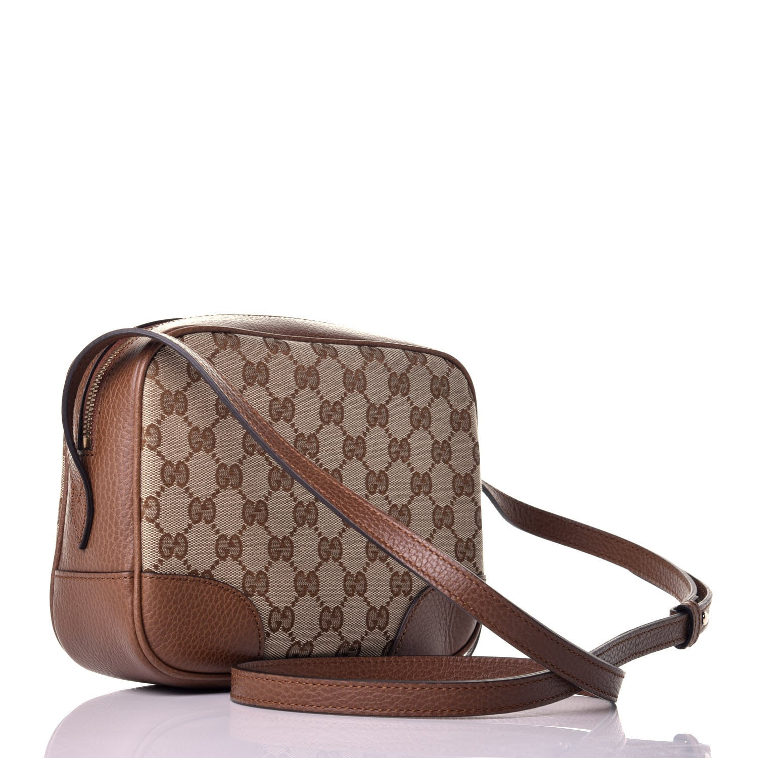 Gucci Monogram Mini Bree Messenger Bag Beige Tabacco 3 of 8