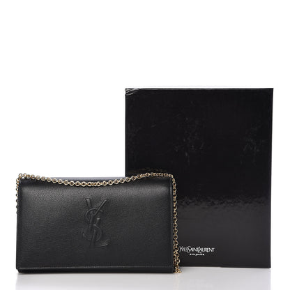 Saint Laurent Calfskin Monogram Belle de Jour Chain Clutch Black 12 of 12