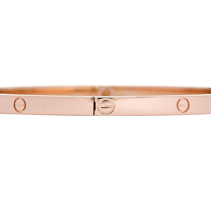 Cartier 18K Pink Gold Small LOVE Bracelet 19 3 of 6