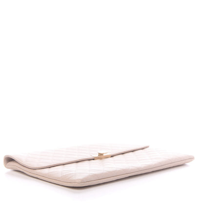 Chanel Caviar Quilted Large Golden Class Pouch Light Pink 4 of 10