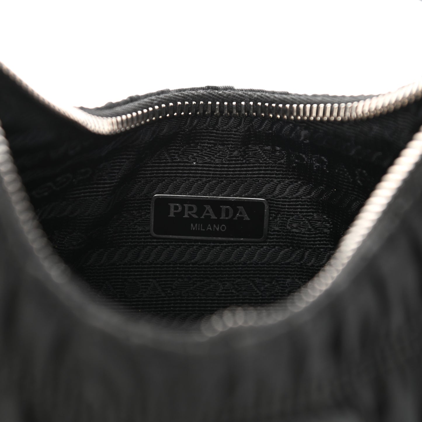Tessuto Nylon Gaufre Shoulder Bag Black