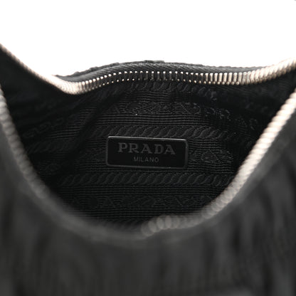 Prada Tessuto Nylon Gaufre Shoulder Bag Black 5 of 12