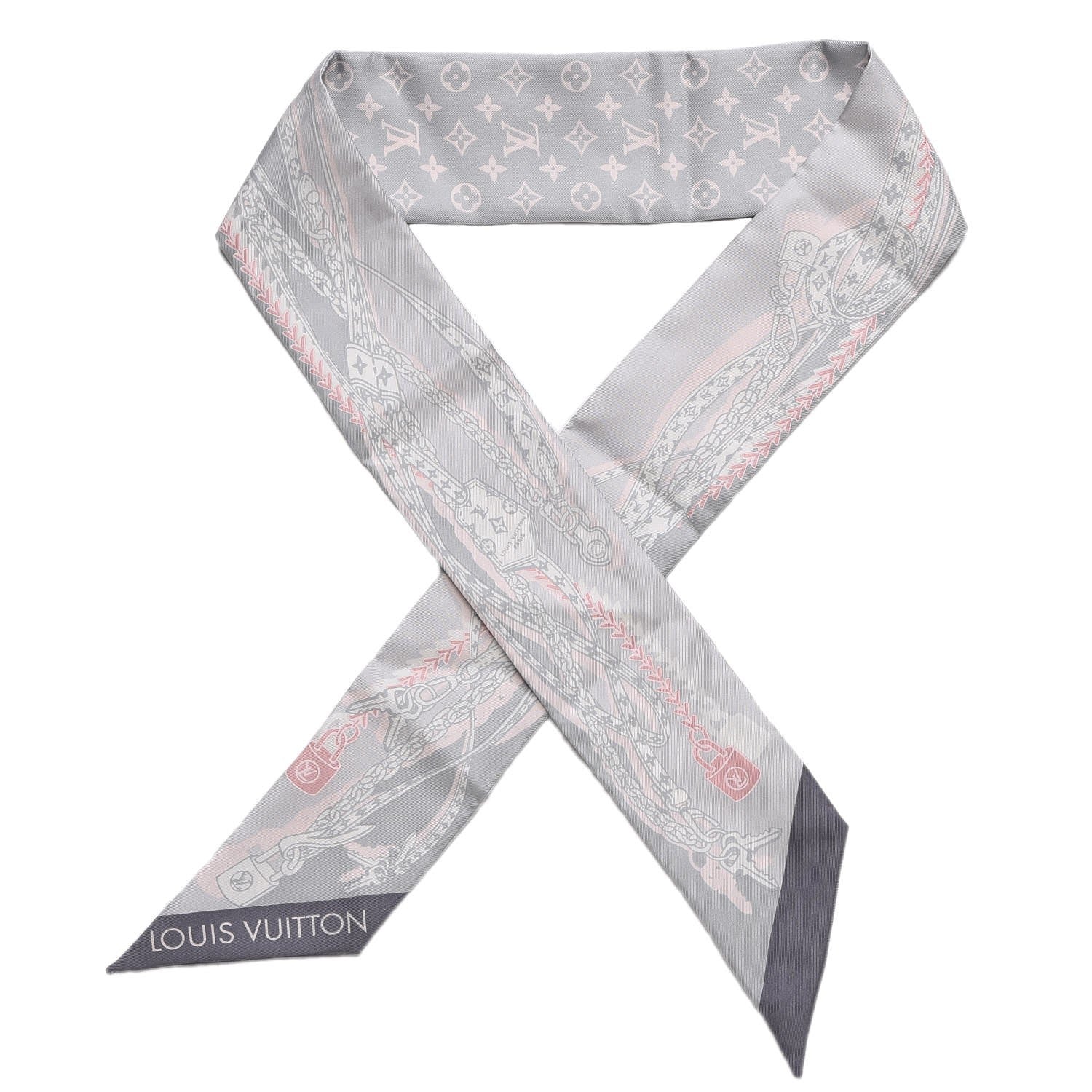 Louis Vuitton Silk Dreamonogram Bandeau Grey 1 of 5