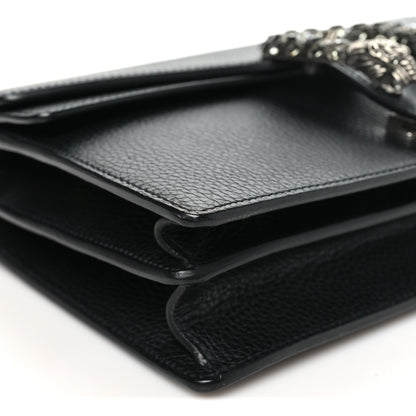 Gucci Pebbled Calfskin Small Dionysus Shoulder Bag Black 8 of 9