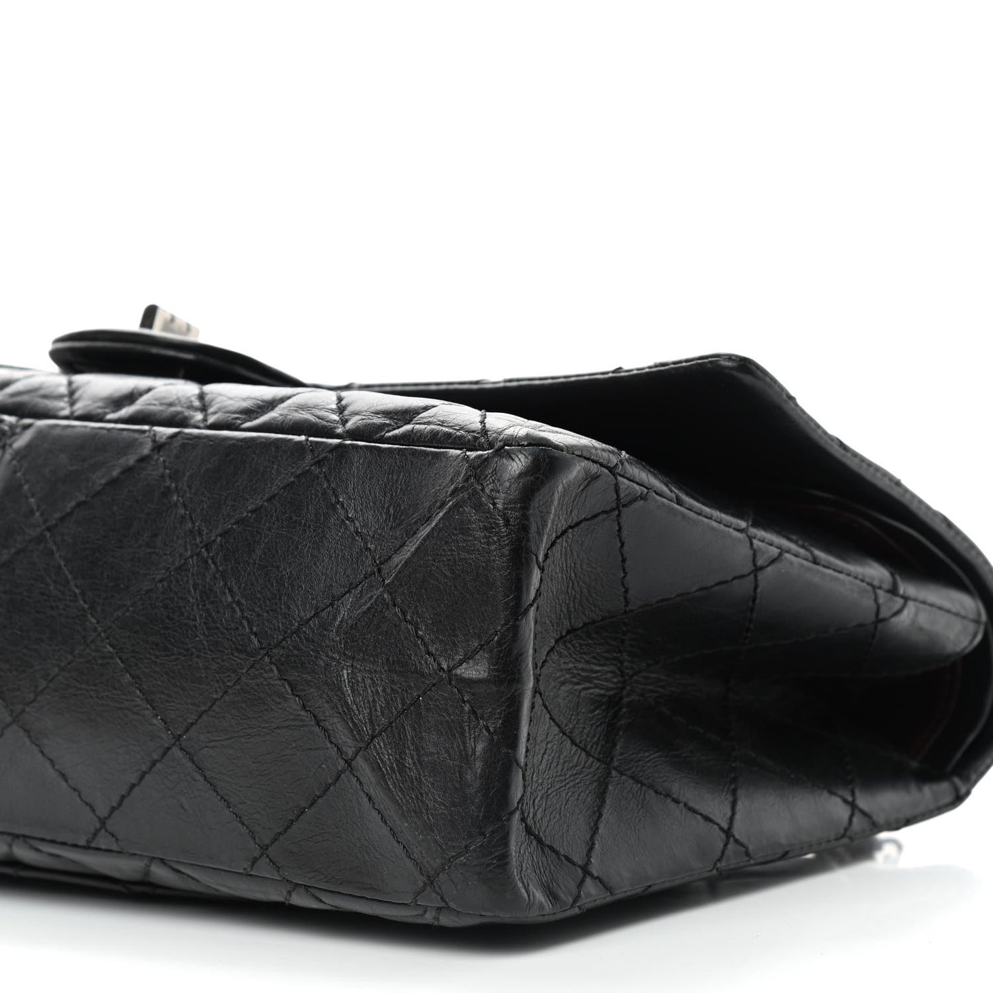 Aged Calfskin Quilted 2.55 Reissue 226 Flap Black