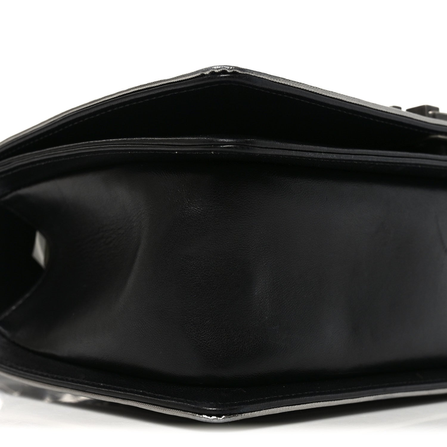 Chanel Jersey Embroidered Medium Boy Flap Black Silver 8 of 9