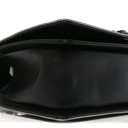 Chanel Jersey Embroidered Medium Boy Flap Black Silver 8 of 9