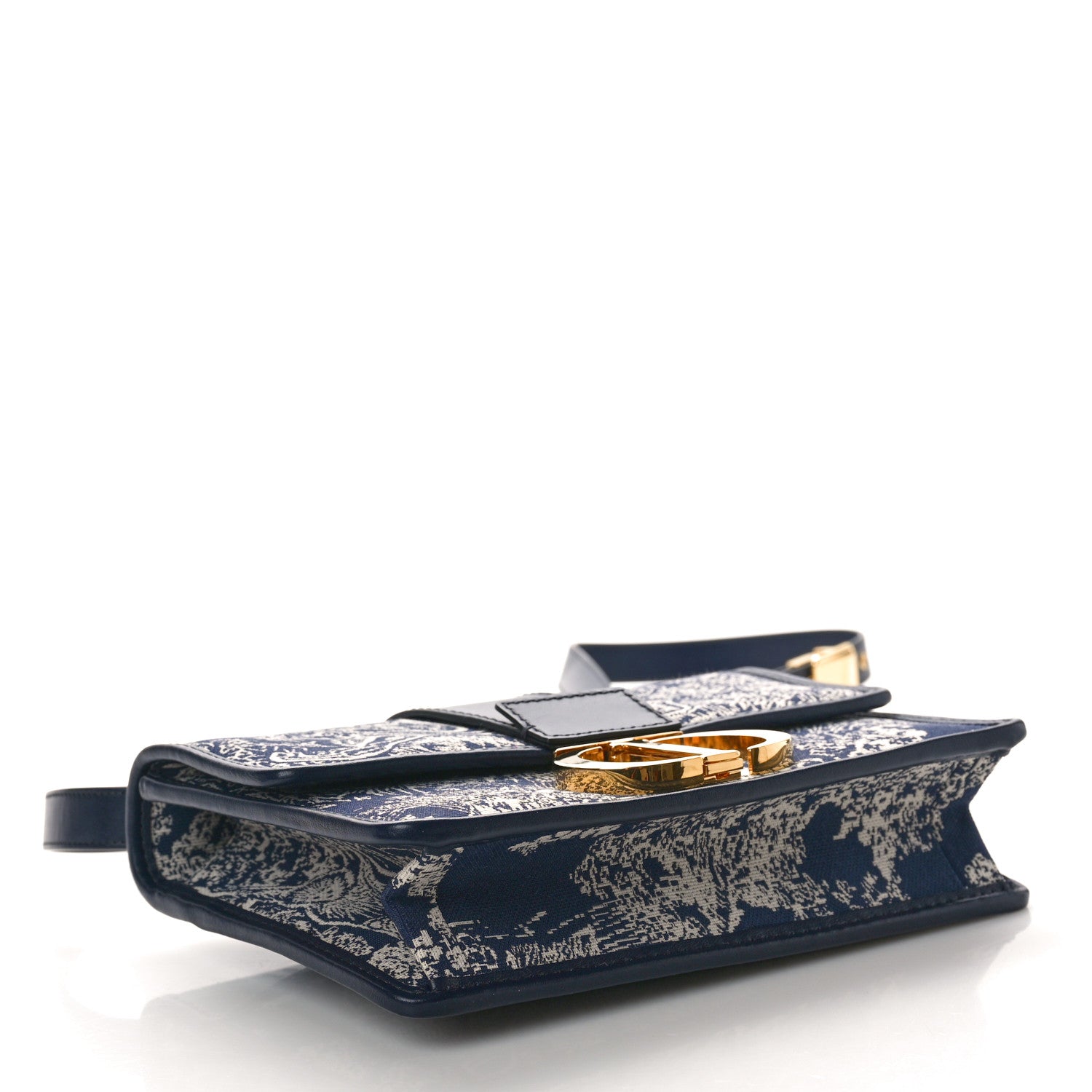 Christian Dior Toile de Jouy Reverse Jacquard 30 Montaigne Flap Bag Blue 4 of 10