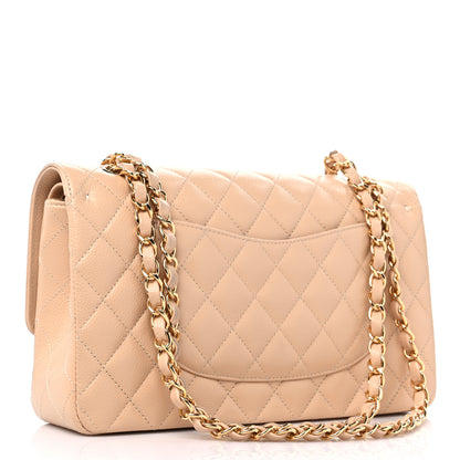 Chanel Caviar Quilted Medium Double Flap Beige Clair 3 of 9