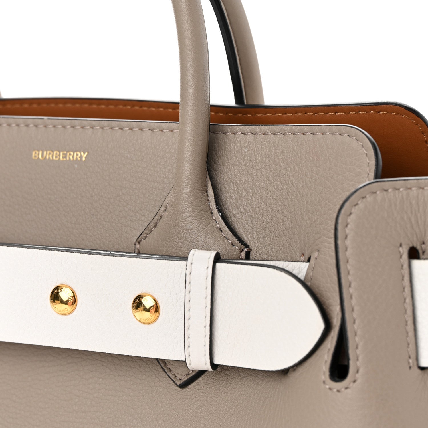 Burberry Soft Grain Calfskin Small Belt Bag Mineral Grey 14 of 16