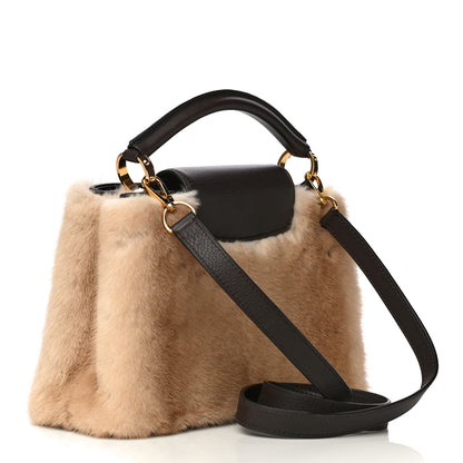 Louis Vuitton Mink Calfskin Capucines BB Brown 4 of 15