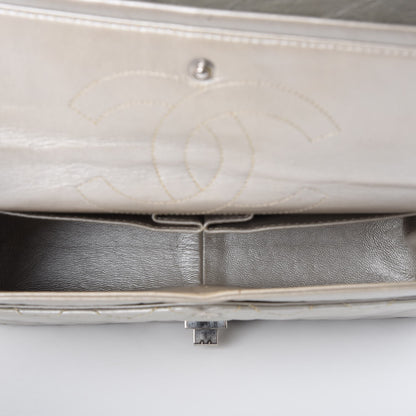 Chanel Metallic Aged Calfskin Quilted 2.55 Reissue 226 Flap Silver 5 of 17