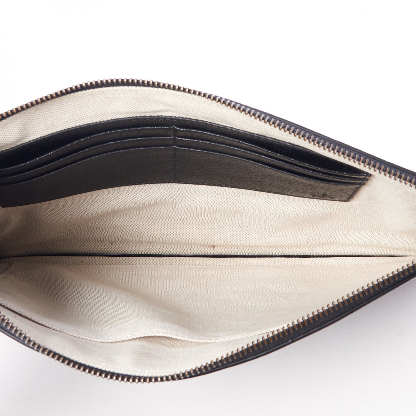 Calfskin GG Marmont Zip Pouch Black