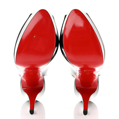 Christian Louboutin Patent Lady Peep Sling 150 Pumps 39 Black 5 of 9