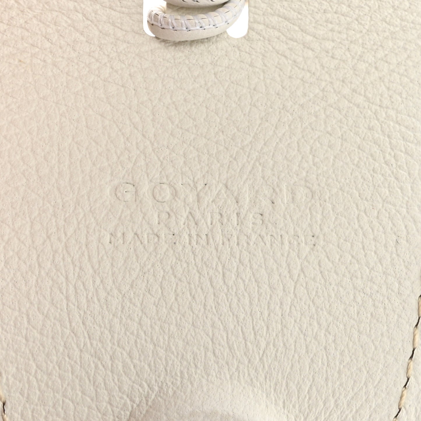 Calfskin Bag Clip White