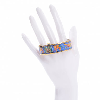 Hermes Enamel Printed Wide Brazil Bracelet 65 2 of 5