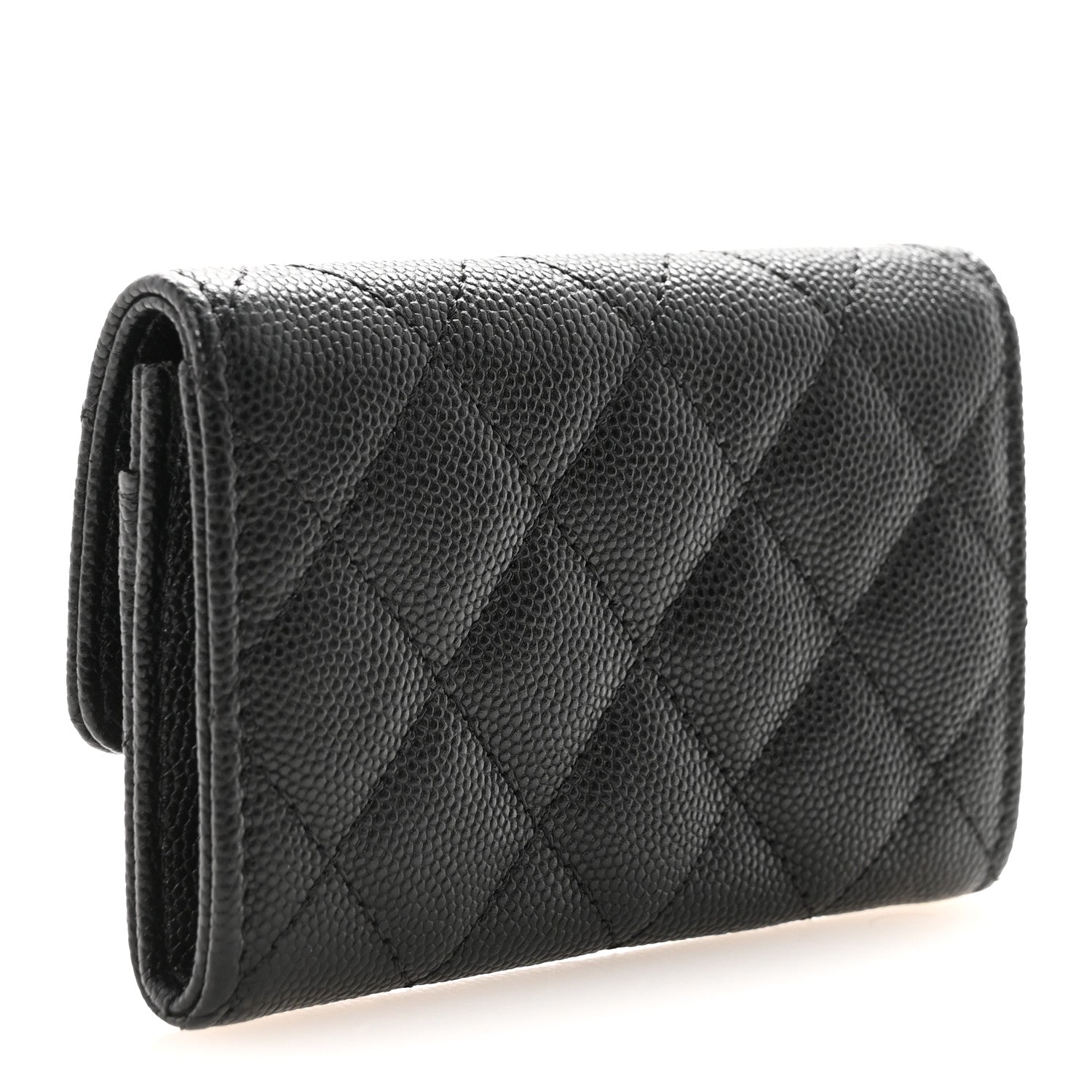 Chanel Caviar Quilted CC Flap Card Holder Black 3 of 9