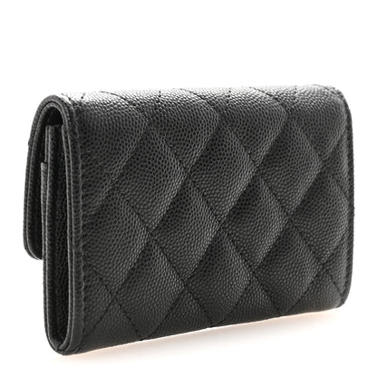 Chanel Caviar Quilted CC Flap Card Holder Black 3 of 9