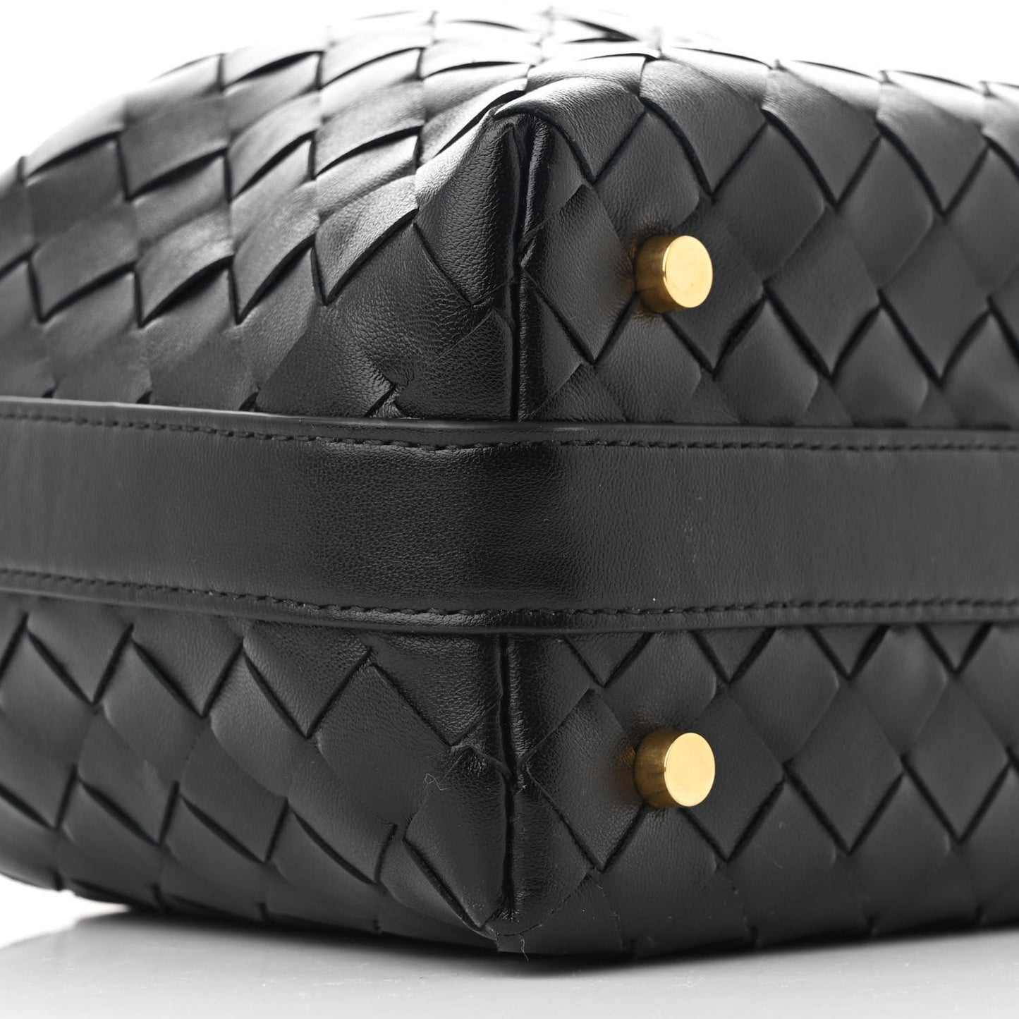 Calfskin Nappa Intrecciato Mini Wallace Black