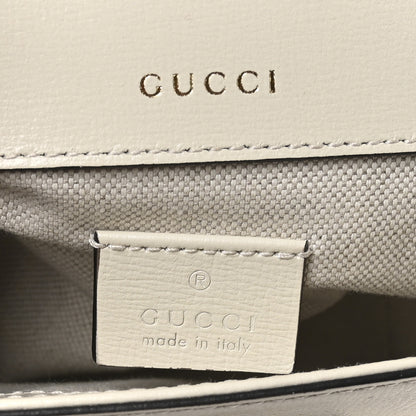 Gucci Azalea Calfskin Web Mini Horsebit 1955 Shoulder Bag Mystic White 6 of 11