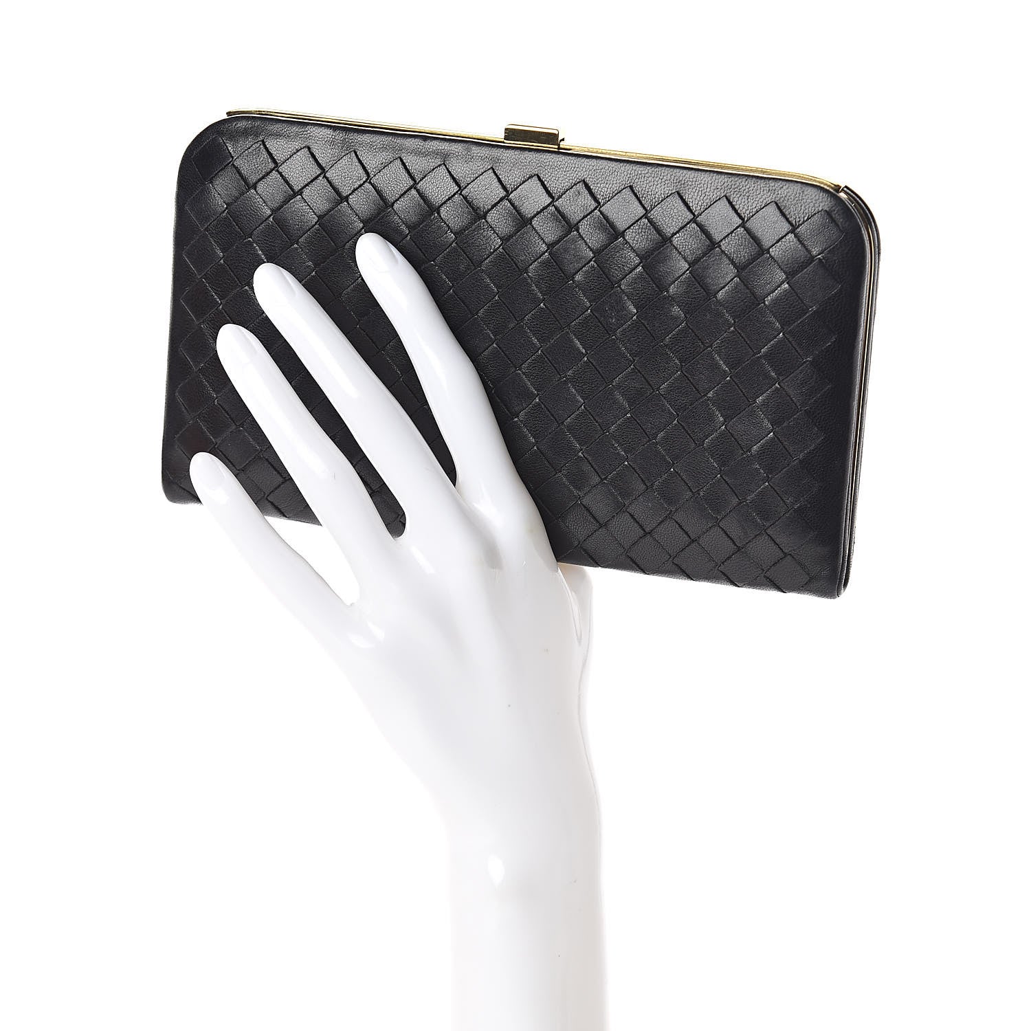 Bottega Veneta Nappa Intrecciato Wallet Black 2 of 7