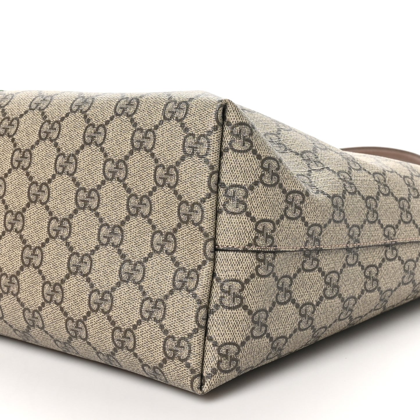 GG Supreme Monogram Medium Ophidia Shopping Tote Brown
