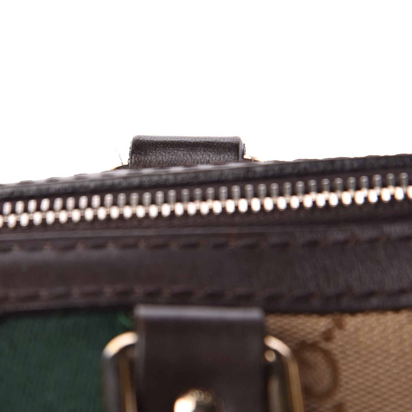 Monogram Vintage Web Medium Boston Dark Brown