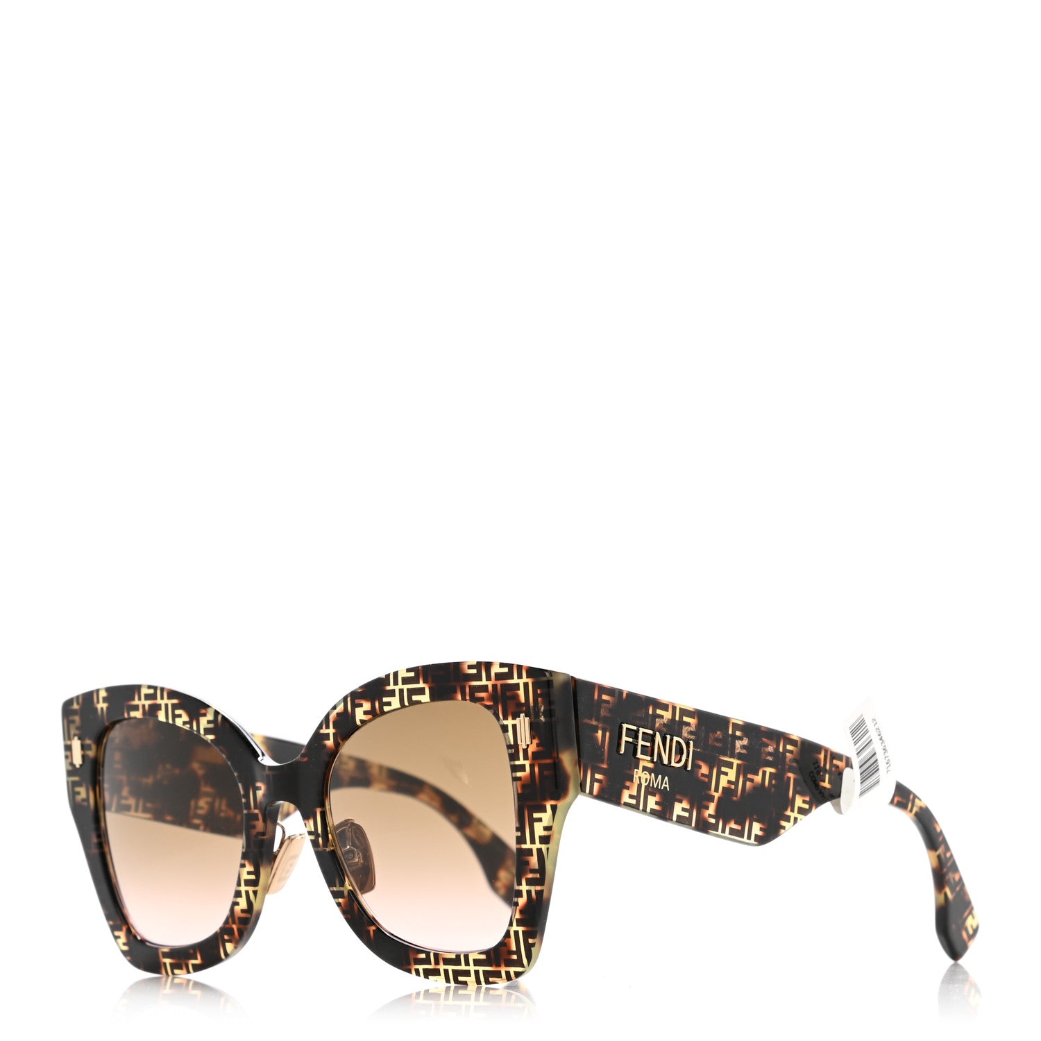 Fendi Acetate FF 53mm Sunglasses 0434/S Tortoise 1 of 16