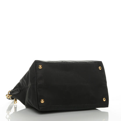 Prada Saffiano Tessuto Nylon Tote Nero Black 4 of 6