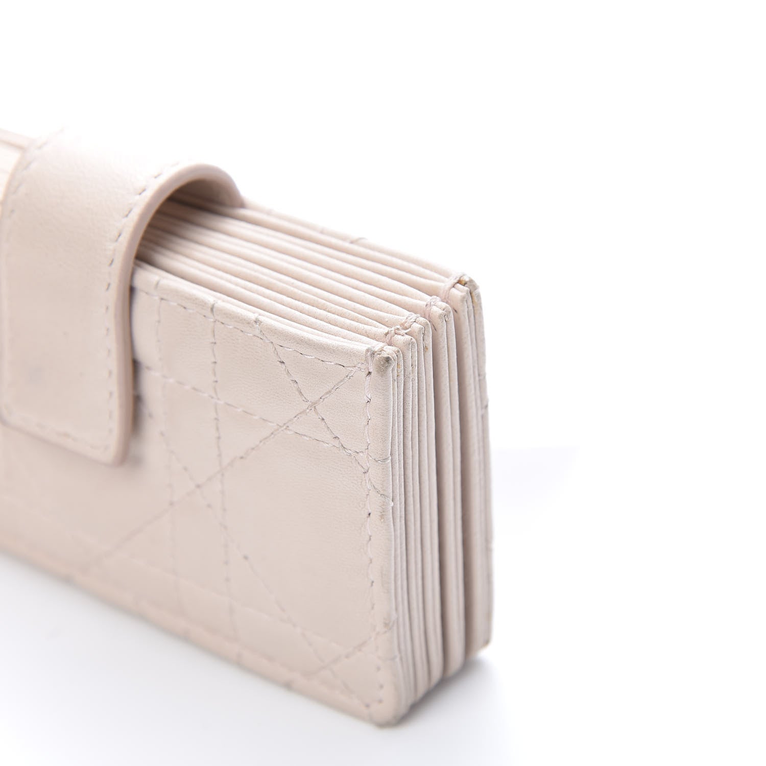 Christian Dior Lambskin Cannage Lady Dior 5-Gusset Card Holder Light Pink 9 of 11