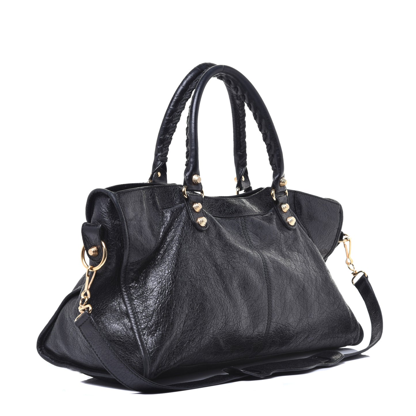 Agneau Giant 12 Gold Hardware Part Time Black